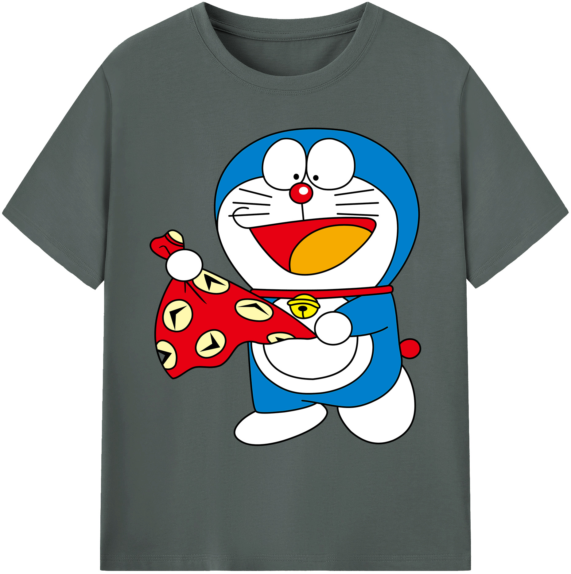 （画像用） ドラえもん Doraemon 綿100％ メンズ半袖Tシャツ｜肌触りやわらか＆通気性